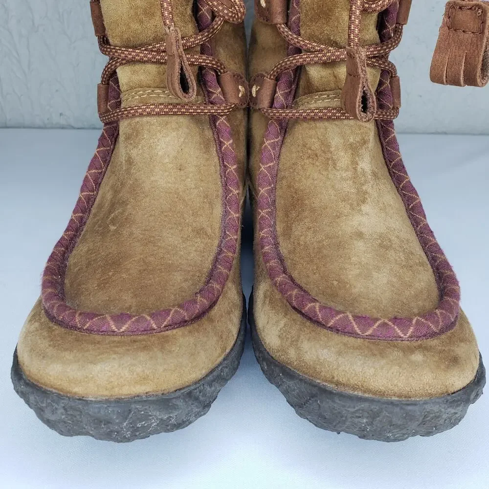 Cushe Clare Womens Size 7 Waterproof Technology Boots Lace Up Fur Lined